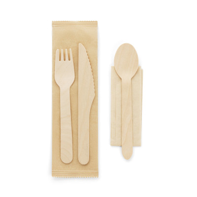 SUYA. Wooden cutlery set